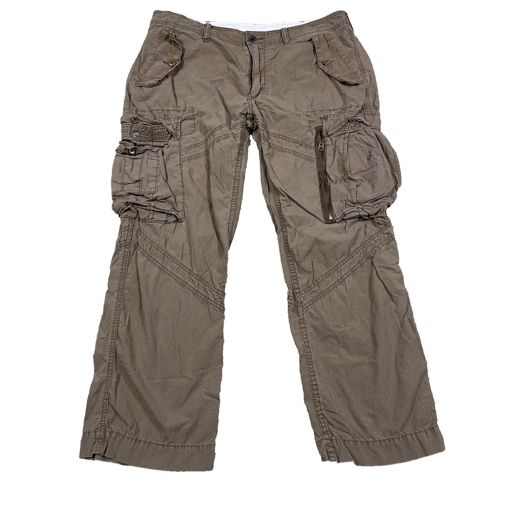Vintage Polo Ralph Lauren Cargo Pants Men 36x30 Brown Paratropper Military RL 67
